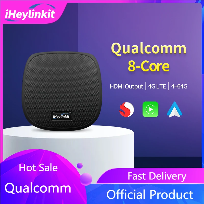 

iHeylinkit UX999 Pro Wireless Android Auto Apple CarPlay AI Box Qualcomm Multimedia Autoradio GPS For Volvo Toyota Skoda Ford VW