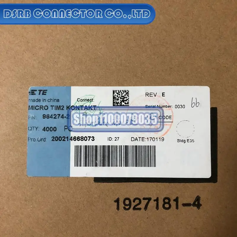 

4000 шт./партия, новые и оригинальные 964274-2 для 17-20AWG