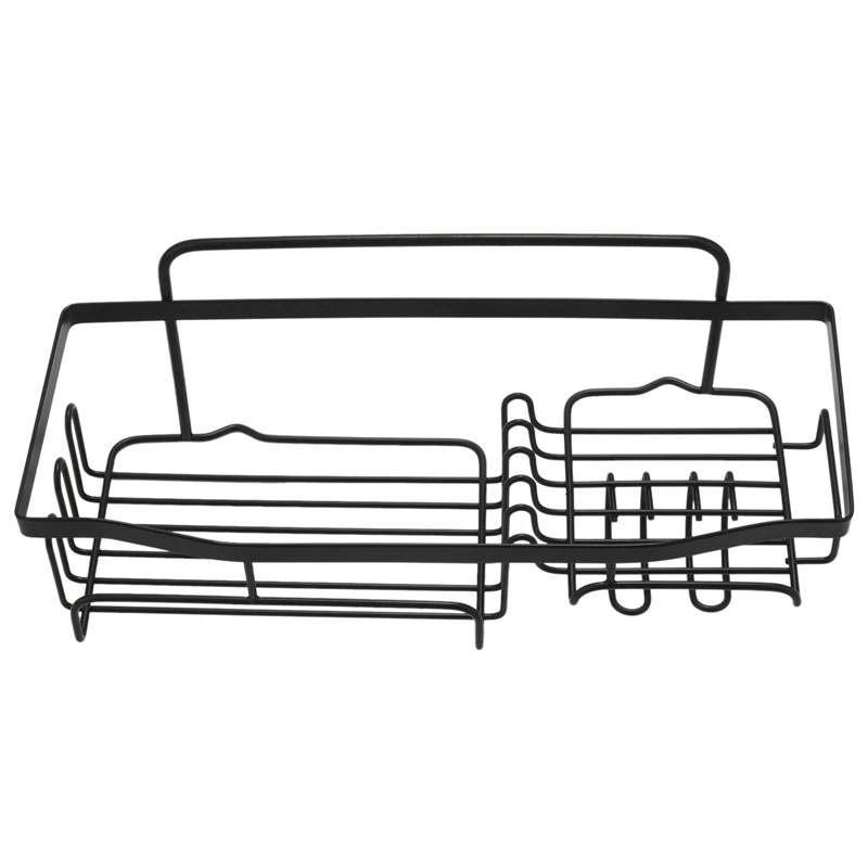 

Everett металлическая боковая корзина для ванной для мастера, гостя, Детская ванная, матово-черная