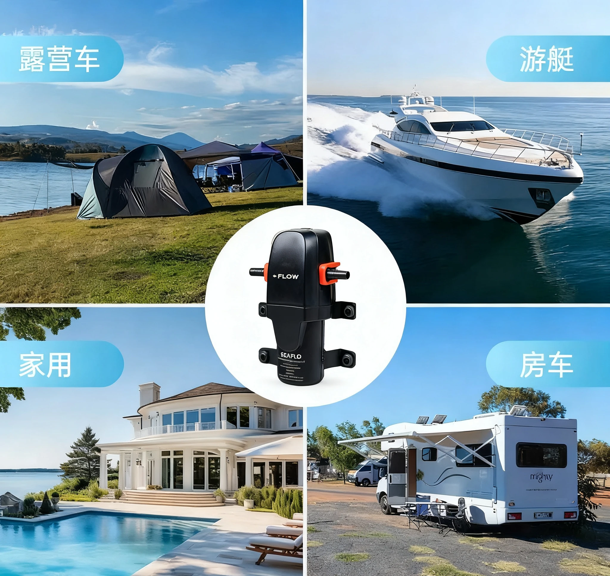 SEAFLO 12 В 23 А 40 PSI автоматический самовсасывающий морской мембранный насос водяной насос высокого давления для лодок, яхт и автофургонов (art.: 3920d2b31e01b) - 3920d2b31e01b