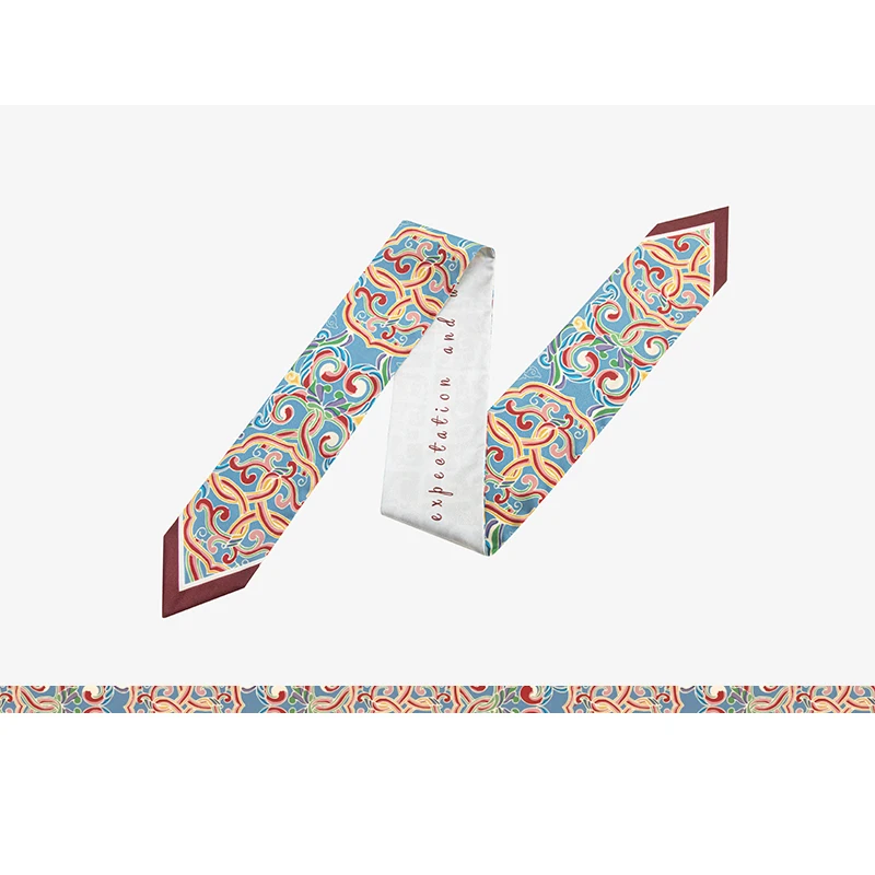 Protect Designer Handle Bags Bandana Small Silk Bag Scarf Women Head Hijab Scarf Long Skinny Scarves For Ladies Fashion Headband