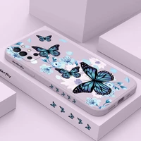 aurora butterfly phone case for oneplus 9r 9rt 9 8t 8 7 7t pro 5g liquid silicone cover