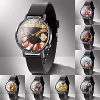 one piece children cartoon wristwatches anime figure luffy zoro sanji nami female quartz wrist watch mens watch birthday gift
