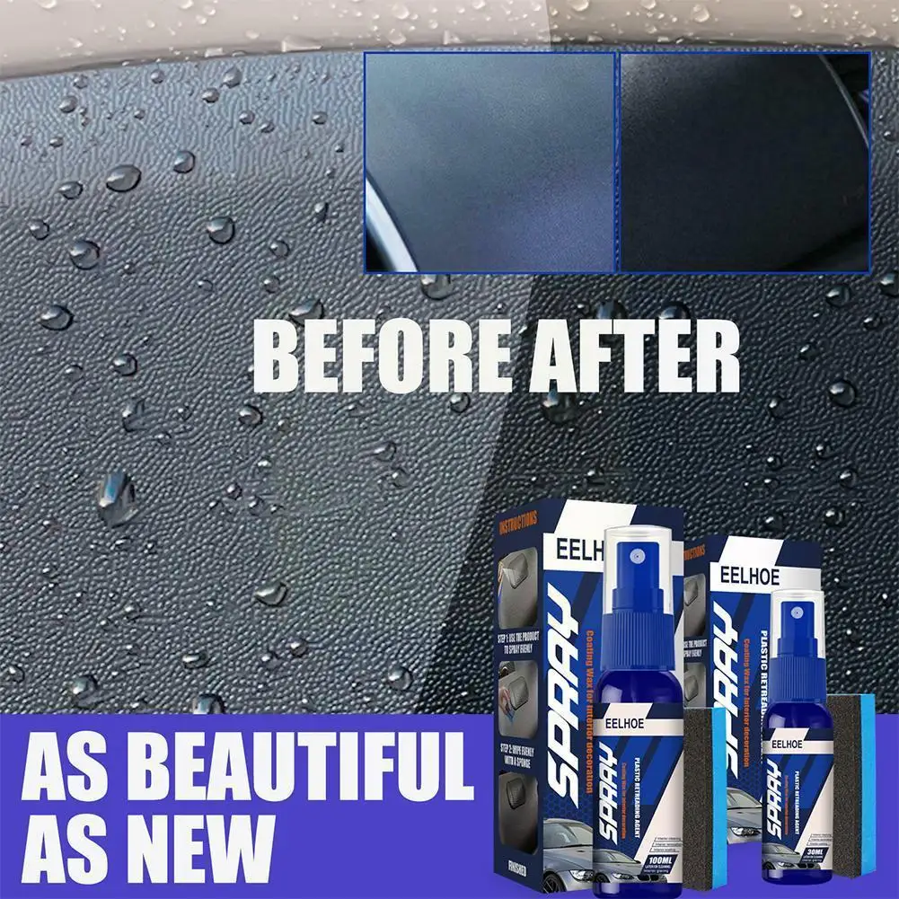 

Plastic Exterior Recovery Spray Restorer Trim Long-lasting Cleaner Restoration Products Refresh Maintenance Agent Hydrophob Z0t5