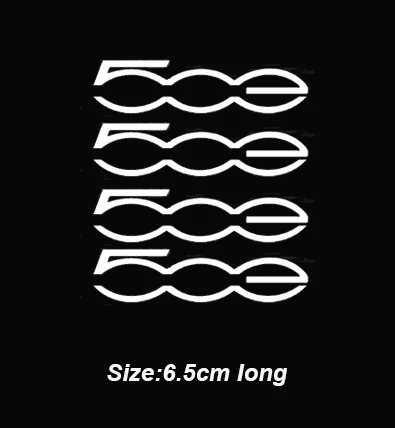 

4 наклейки на кузов автомобиля Fiat 500 500X 500L 500E 500C