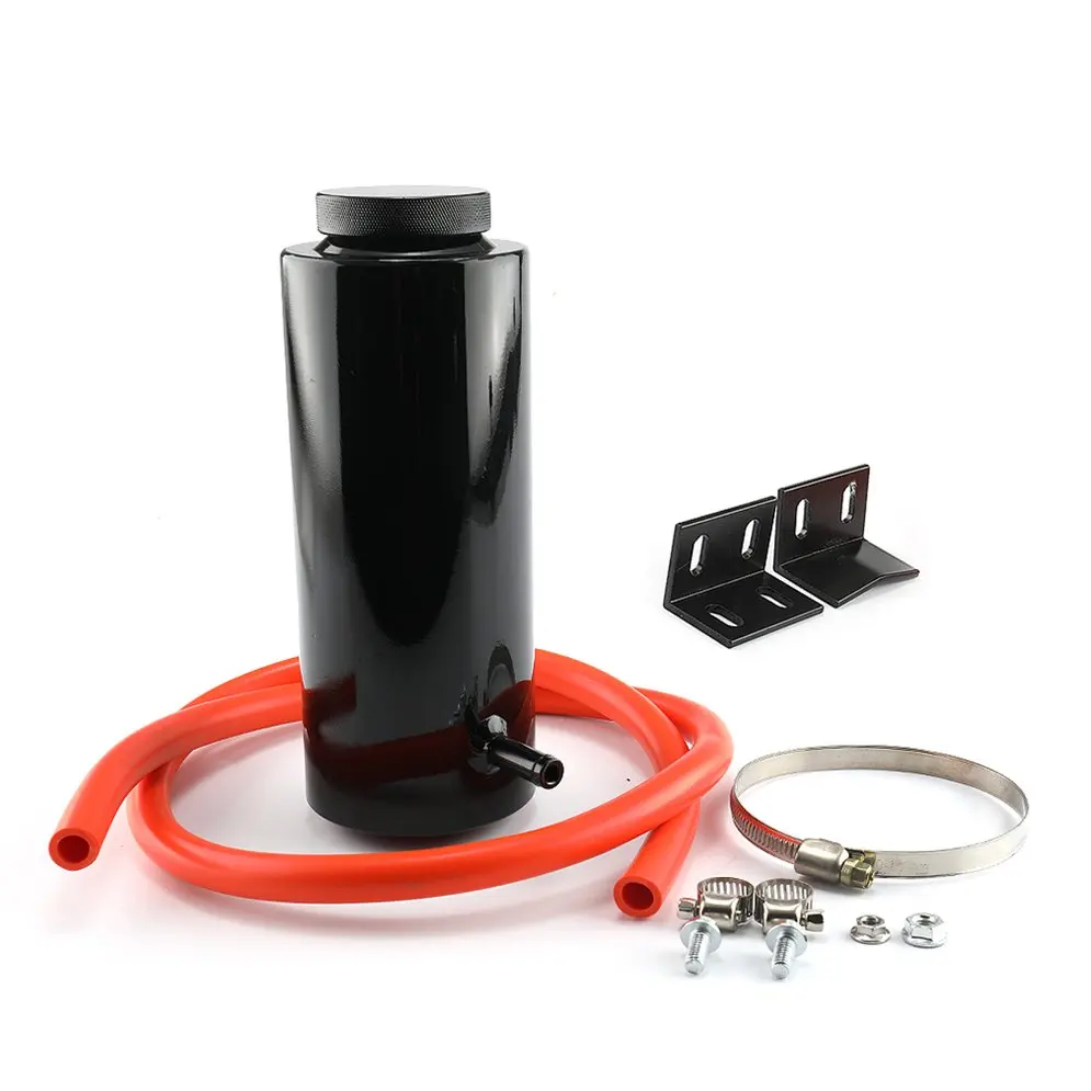 

800ml Radiator Coolant Tank Coolant Expansion Tank Cooling Catch Bottle Black