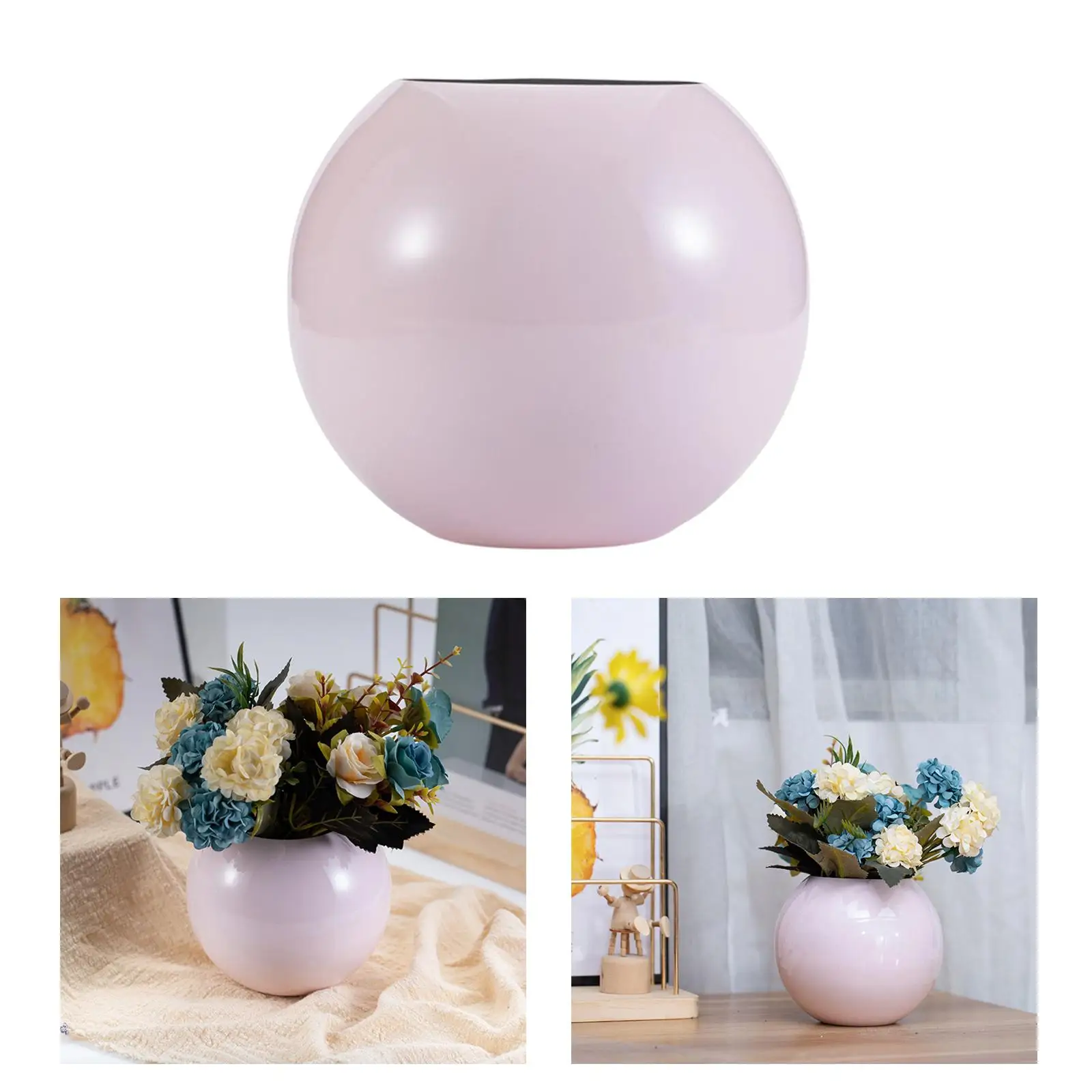 

Minimalist Flower Vase Artificial Flowers Arrangement Container Holder Modern Flower Pot for Kitchen Shelf Home Wedding Ornament