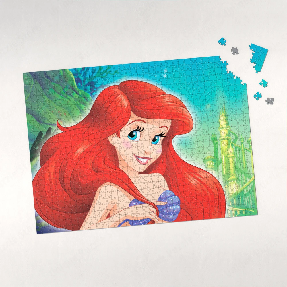 Пазлы маленькая русалочка Disney пазл принцессы Ариэль настольные игры мультяшный