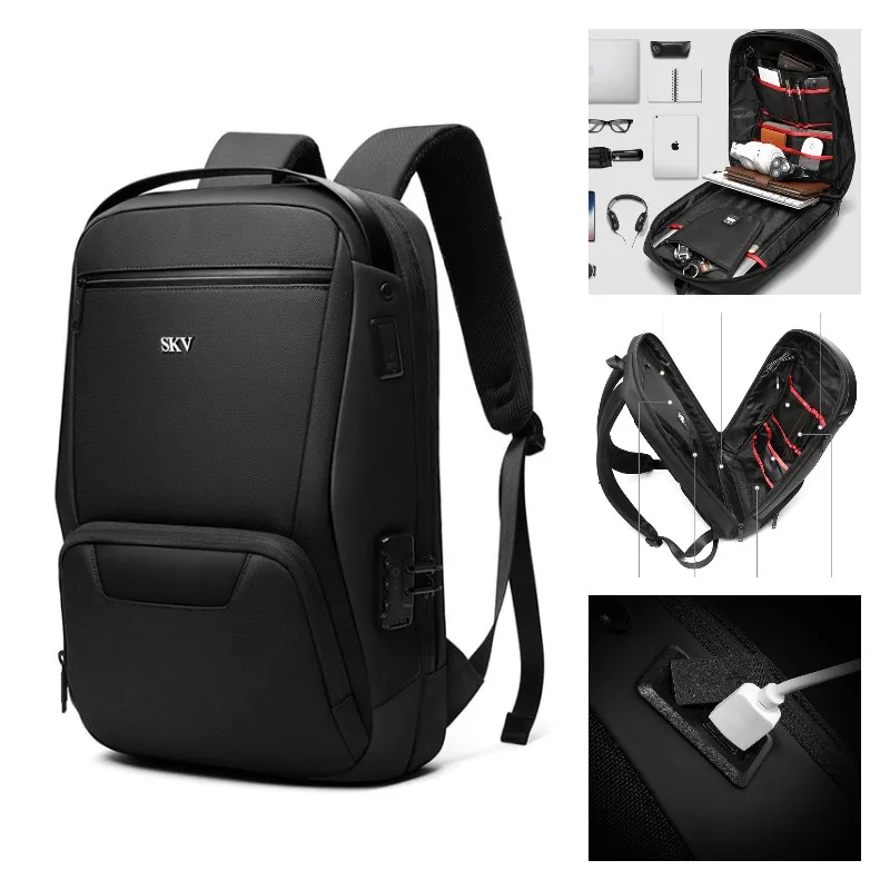 Men's 18 Inch Laptop Backpacks Anti-theft Notebook Backpack Waterproof Travel Rucksack Sport Packs School Bags  for Male Female