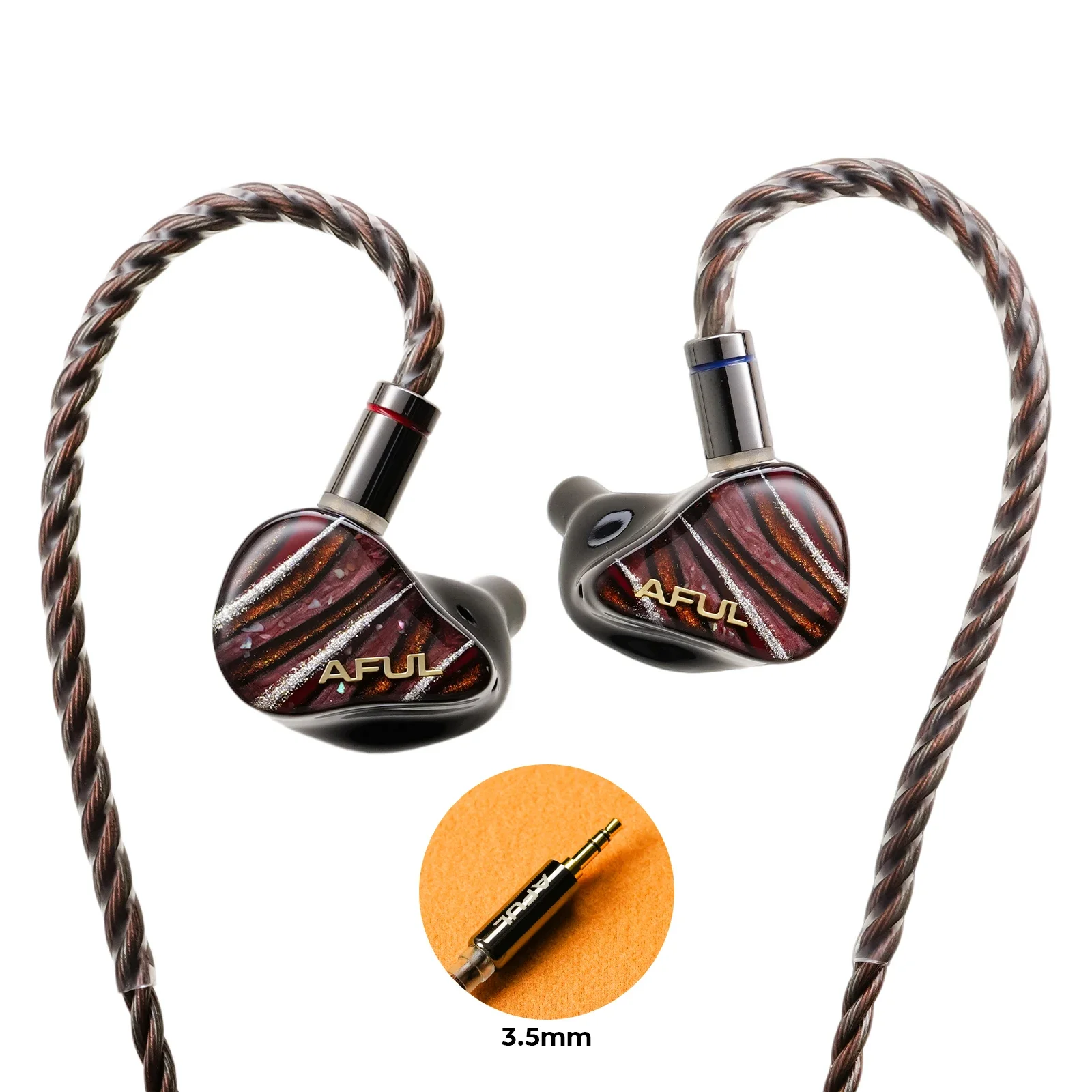 Фото AFUL Performer 8S HiFi наушники 1DD+6BA+1 пассивный излучатель+1 микро-планарный внутриканальный проводной наушник для прослушивания музыки IEM AFUL P8S HiFiGo №1