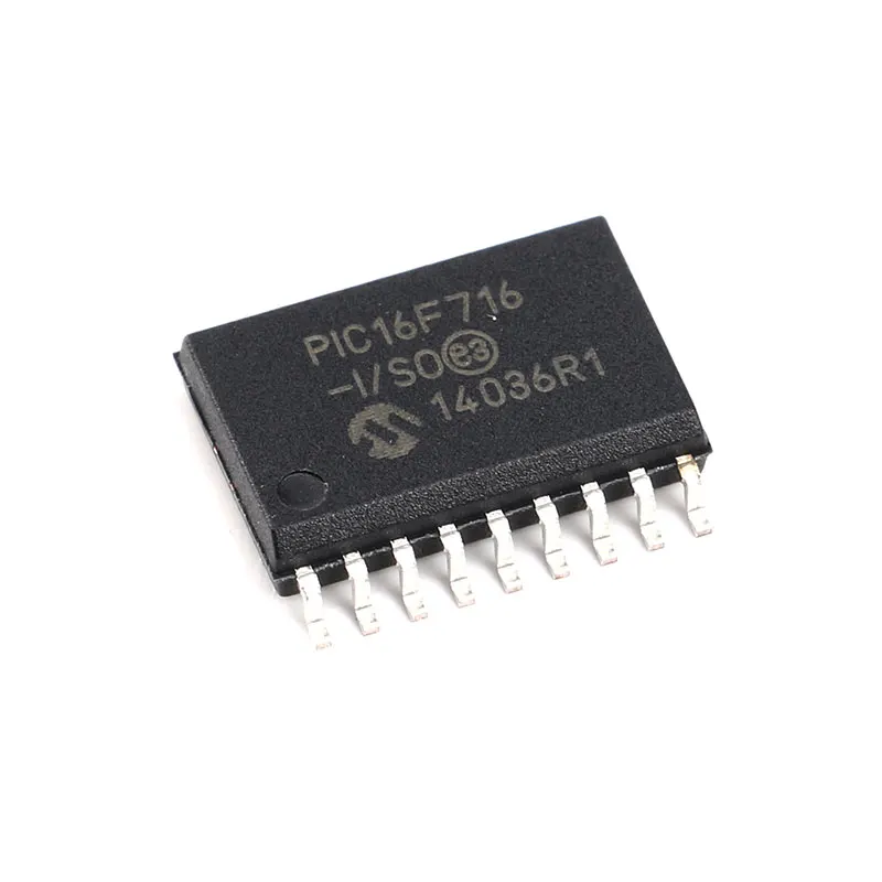 

10PCS/Pack patch PIC16F716-I/SO chip 8-bit flash microcontroller with original SOP-18