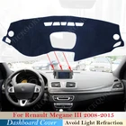 Чехол для приборной панели, из полиэстера, для Renault Megane 3 III MK3 2008  2015 Coupe CC GT