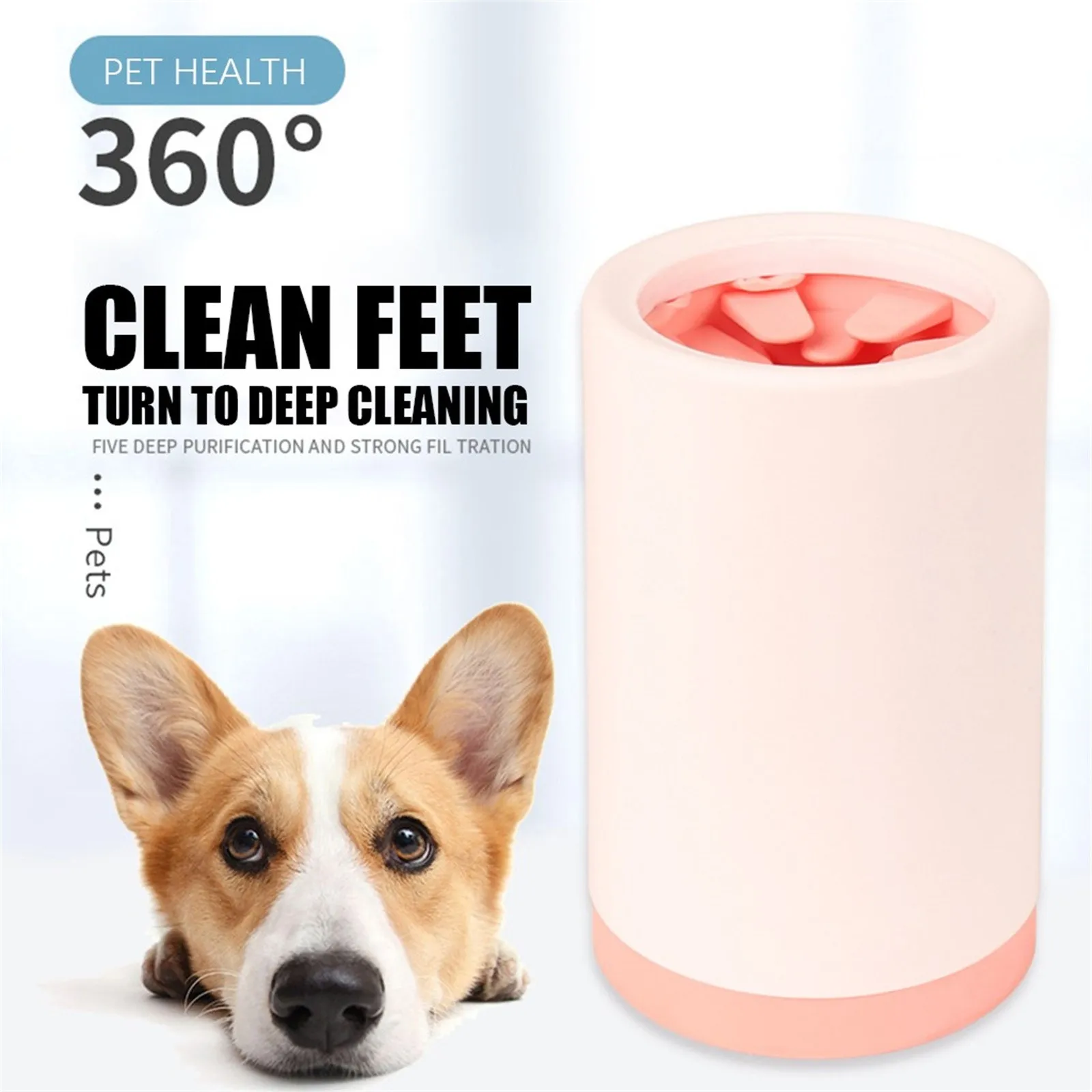 

Dog Pet Foot Paw Cleaner Cup Soft Silicone Combs Portable Outdoor Washer Cup Paw Clean Brush Quickly Wash Foot Cleaning Bucket