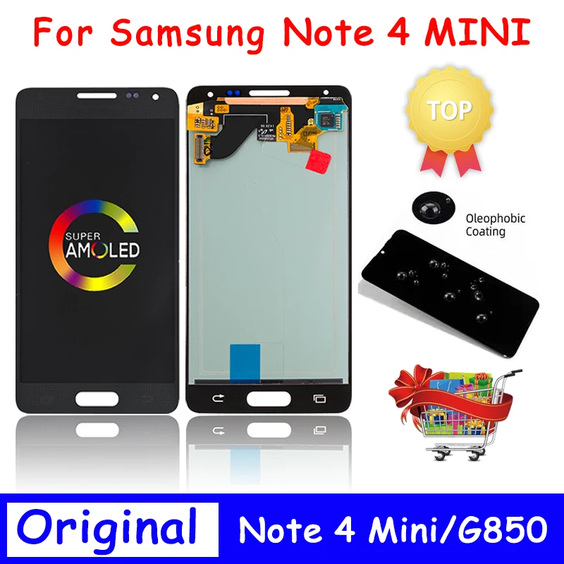 New For SAMSUNG Galaxy Alpha LCD Display Note 4 Mini LCD G850 SM-G850F G850F G850M G850Y Display Touch Screen Replacement Parts