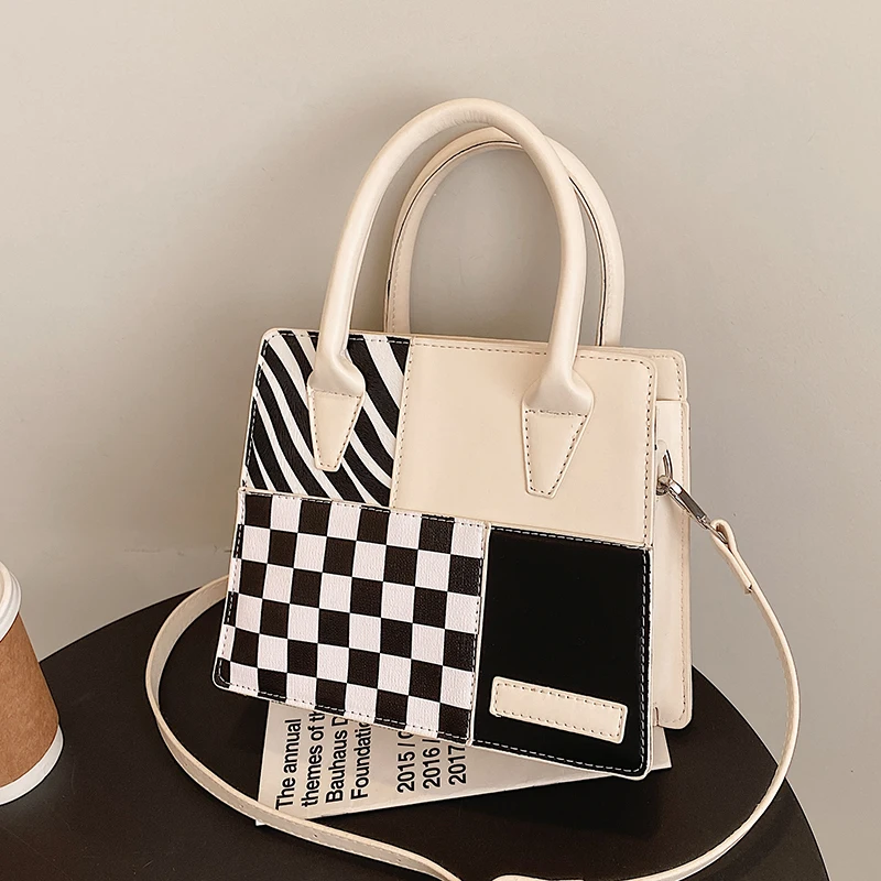 

Classic Style Women's Bag 2022 Popular Contrasting Color Bag New Messenger Bag Casual Fashion Shoulder Bag Handbag Tote Bag