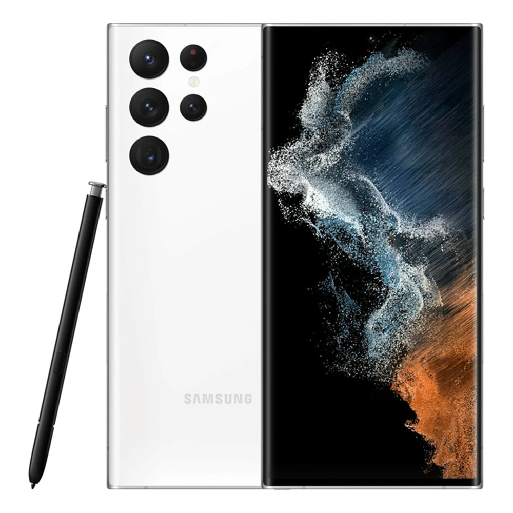 Фото Смартфон Android Samsung Galaxy S22 Ultra 5G S908U1, 6,8 дюйма, 8/12 ГБ ОЗУ, 108 МП, телефон S22U, версия для США, 5000 мАч, оригинальный разблокированный №3