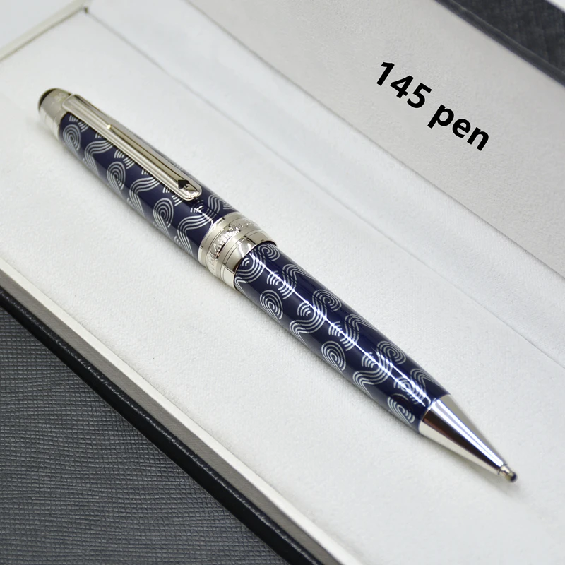 

luxury Blue / Black 145 MB Roller ball pen / Fountain pen / Ballpoint pen office stationery write refill pens for birthday gifts