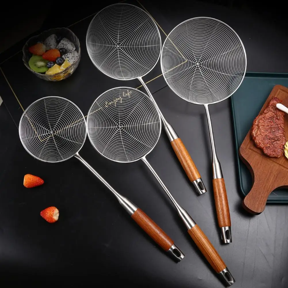 High Quality Stainless Steel Spider Web Strainer Design Heat Resistant Portable Cooking Spoon Household Goods | Дом и сад