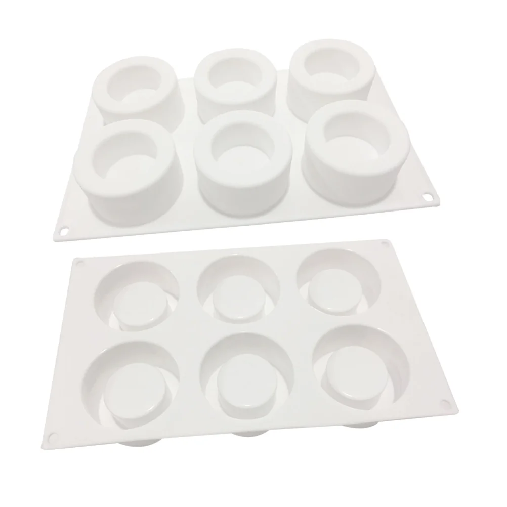 

Mold Cake Cavity Baking Pan Silicone Mousse 6 Bread Mould Pie Pastry Tray Resin Chiffon Muffin Cheesecake