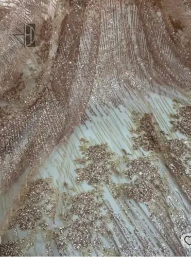 

African Lace Fabric SYJ-0 Embroidered Nigerian Laces Fabric High Quality French Tulle Lace Fabric With Sequins and beads