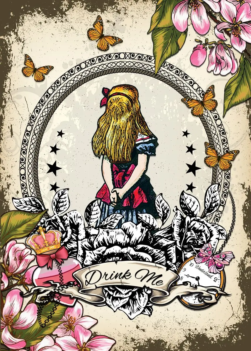 

Сказочные сказки Алиса в стране чудес картина на холсте