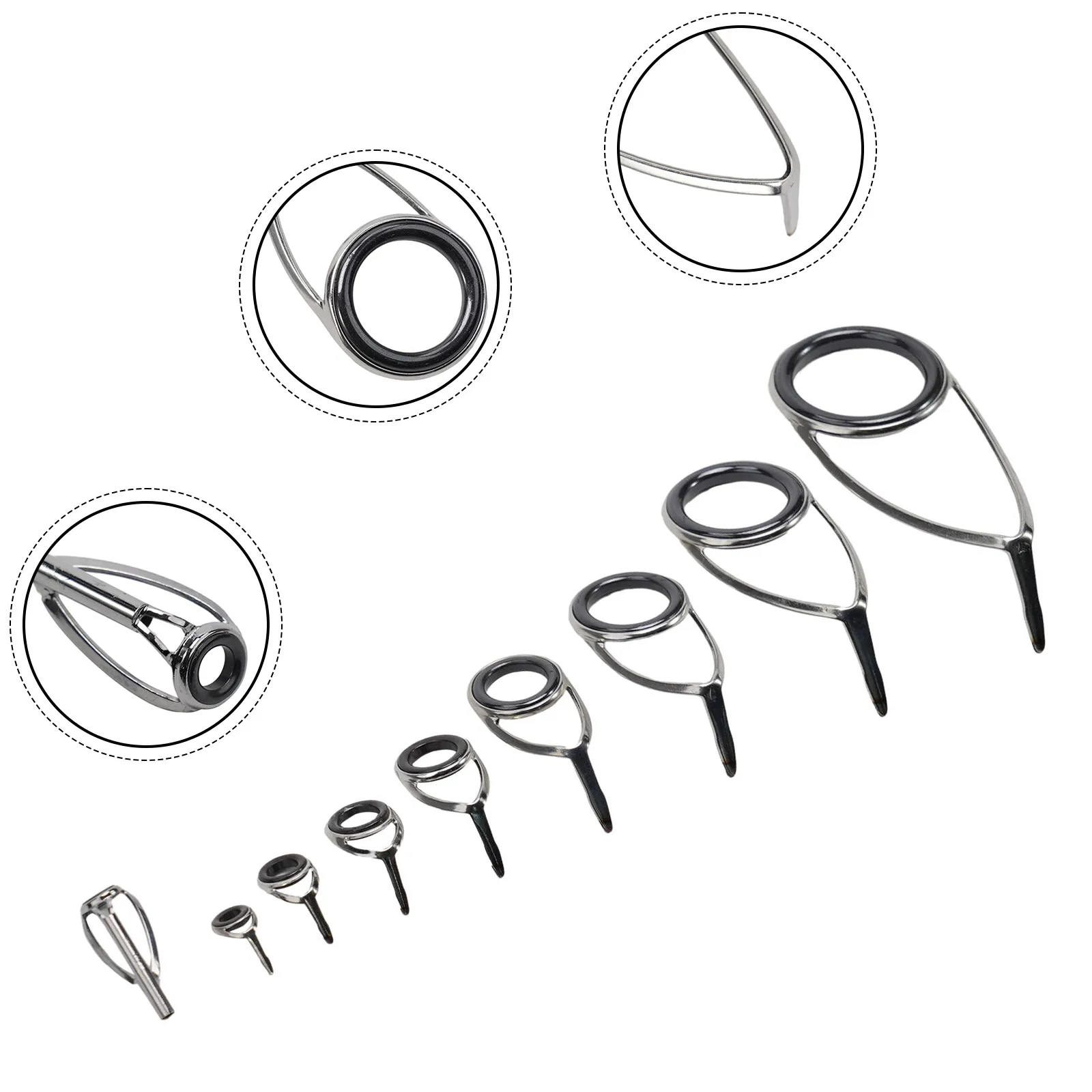 Замена верхнего кольца удочки направляющая для глаз ремонтный комплект из