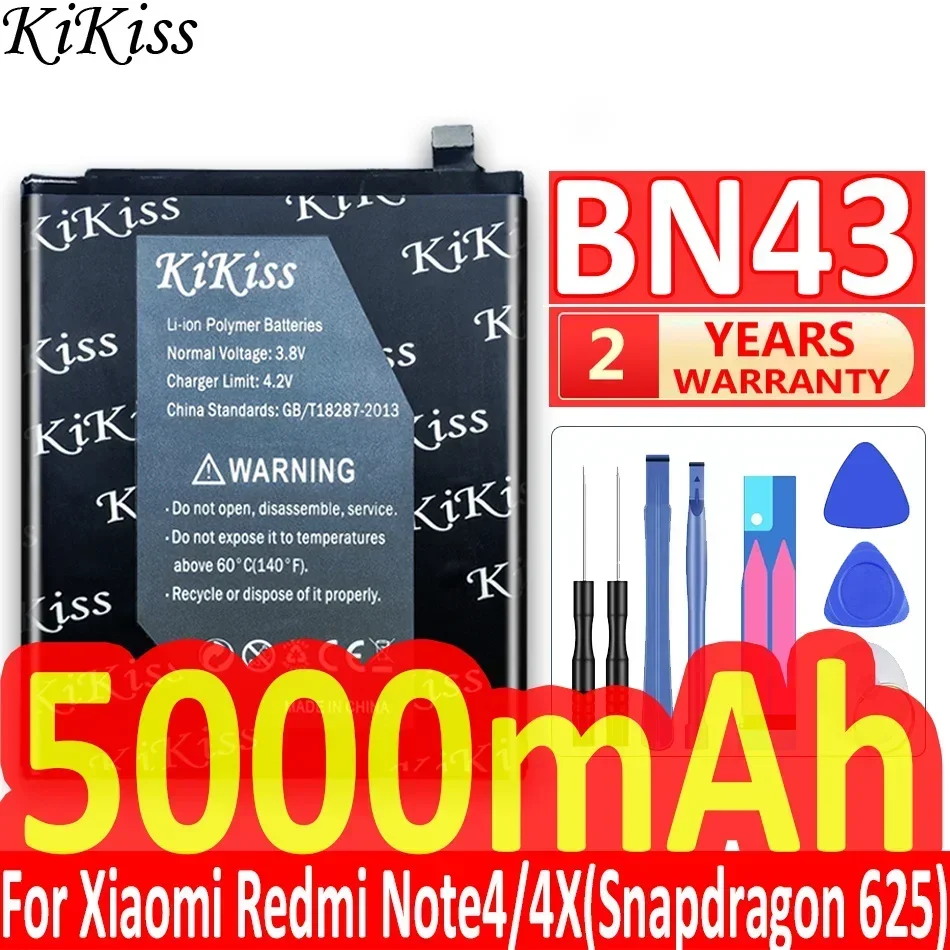 Аккумулятор BN41 BN43 для Xiaomi Redmi Note 4X 3G + 32G/для 4 глобальная версия Snapdragon 625 MTK Helio X20 Pro 4G