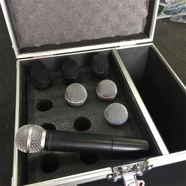 kkmark Blackline mic flight case for 12 Shure SM58 microphone