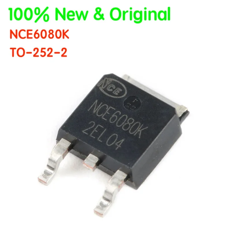 

10PCS/LOT NCE6080K TO-252-2 60V/80A N-channel MOS Field Effect Tube 100% New & Original