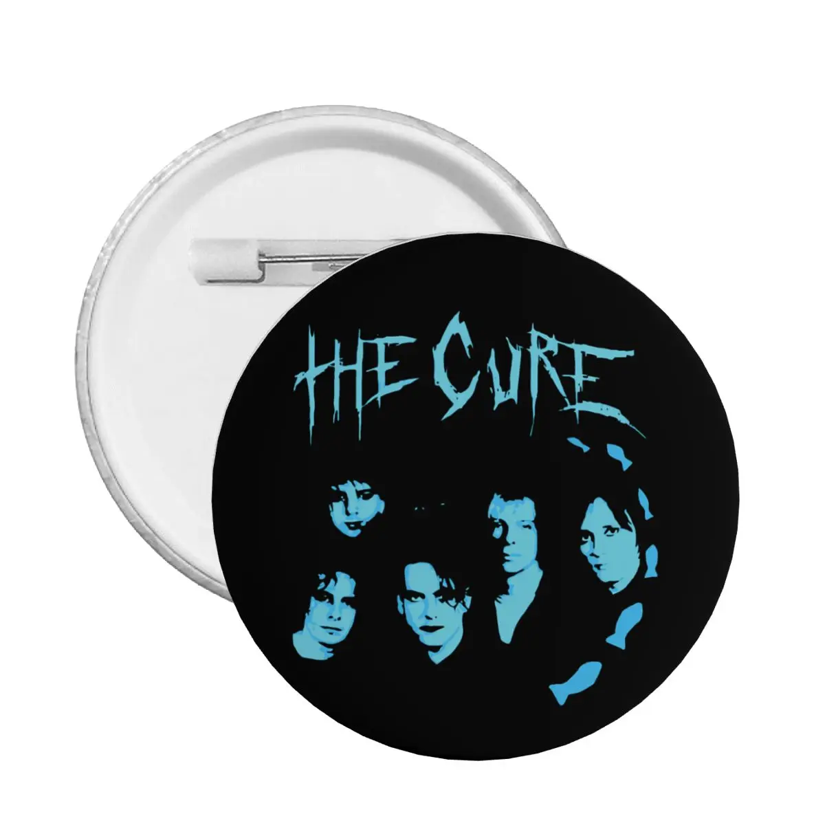 Брошь в стиле панк-рок на пуговицах