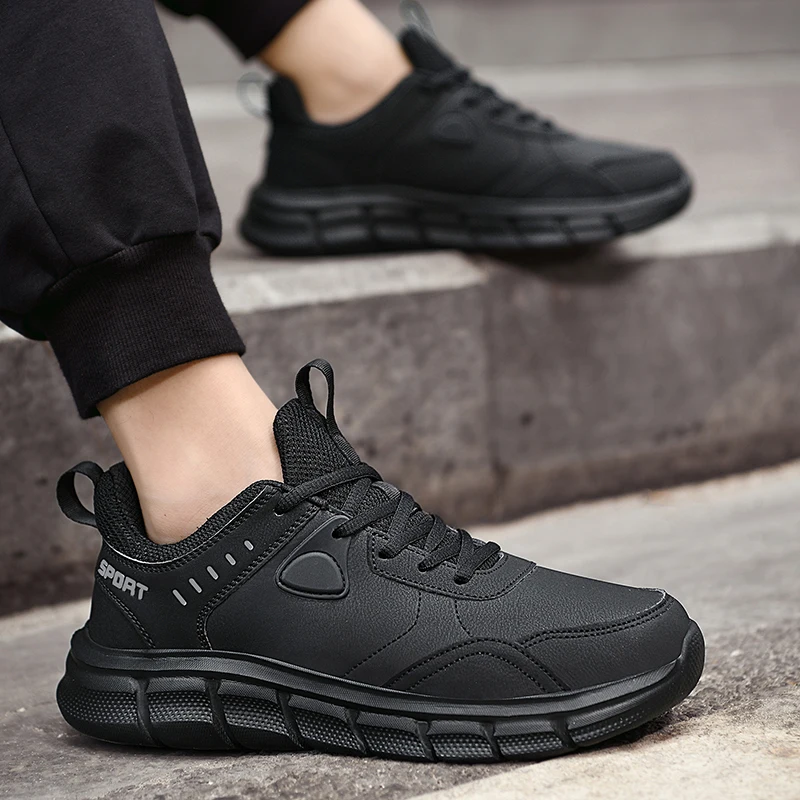 Men Running Shoes Non-slip Shock Absorption Sneaker Lightweight Tennis Shoe Waterproof Man Breathable Casual Shoes Free Shipping