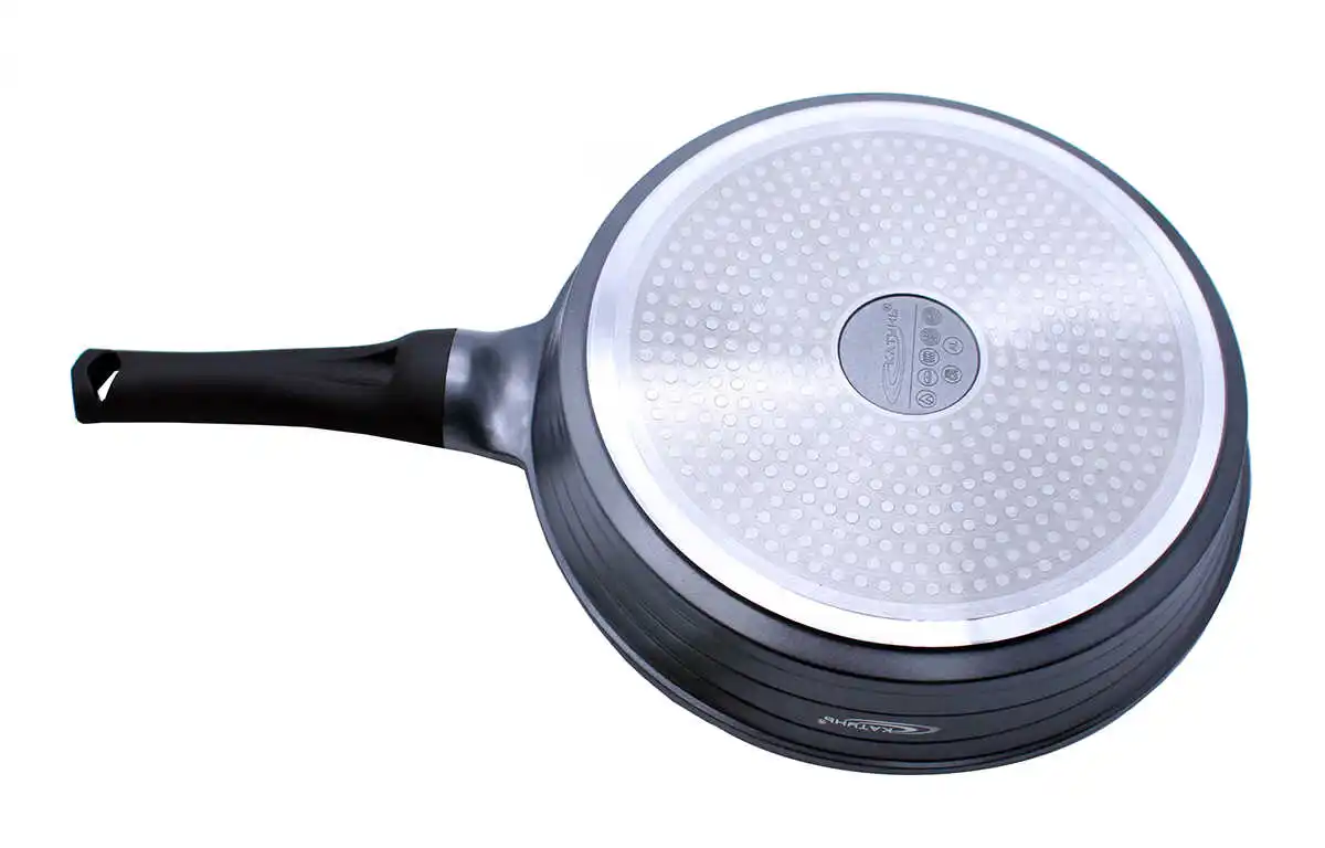 Сковорода 28см Катунь ГРАФИТ с крышкой | Дом и сад