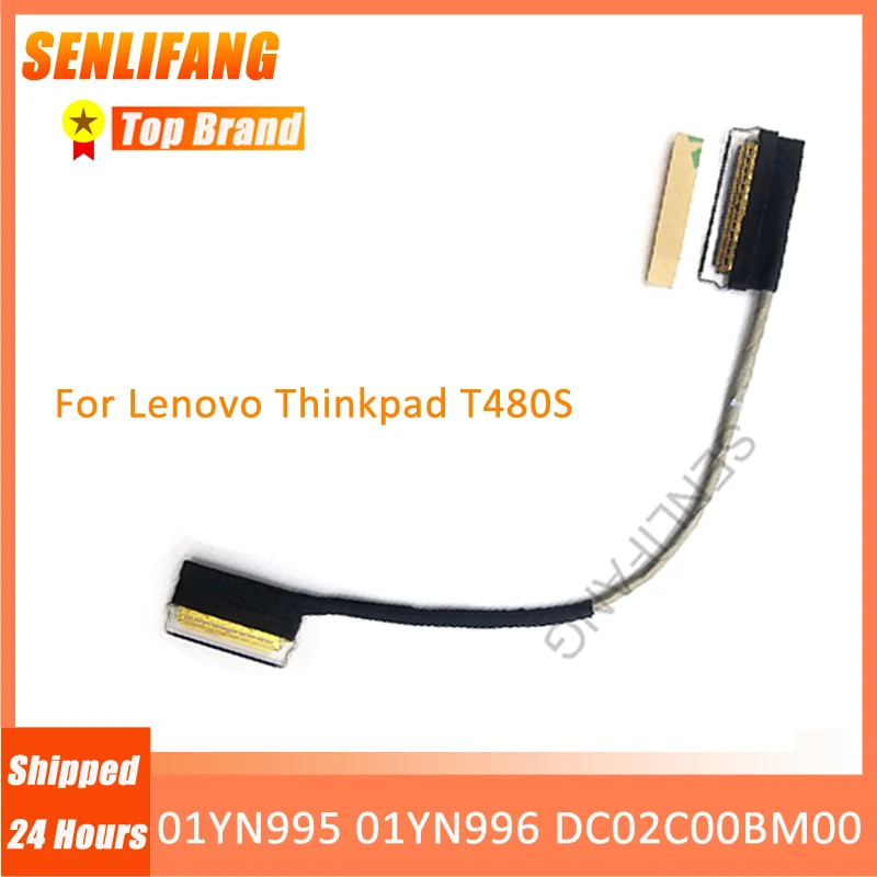 Новый ЖК-видеокабель WQHD для ноутбука Lenovo Thinkpad T480S, экран 01YN995 01YN996 DC02C00BM00