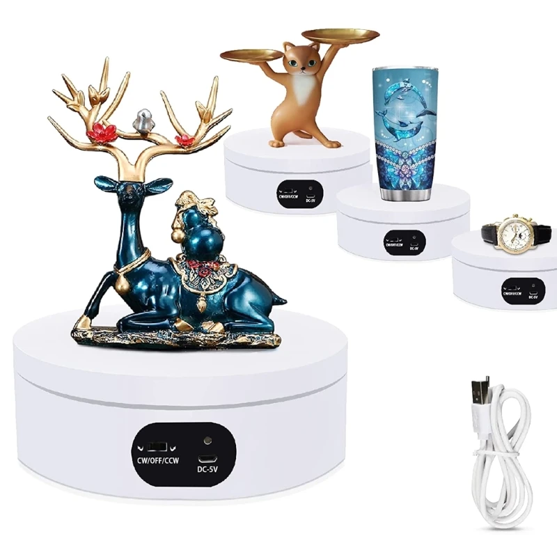 

Automated Revolving Exhibition Table Stand Photography Turntable Display Holder Dropship
