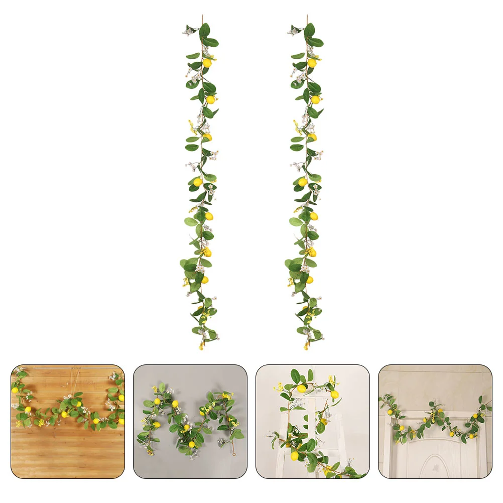 

Гирлянда из искусственных лимонов, Висячие Цветы, листья эвкалипта