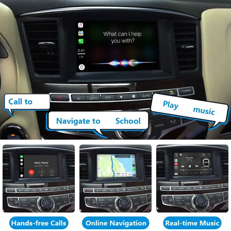 Автомобильный мультимедийный системный модуль Android интерфейс CarPlay для Infiniti QX80 QX70