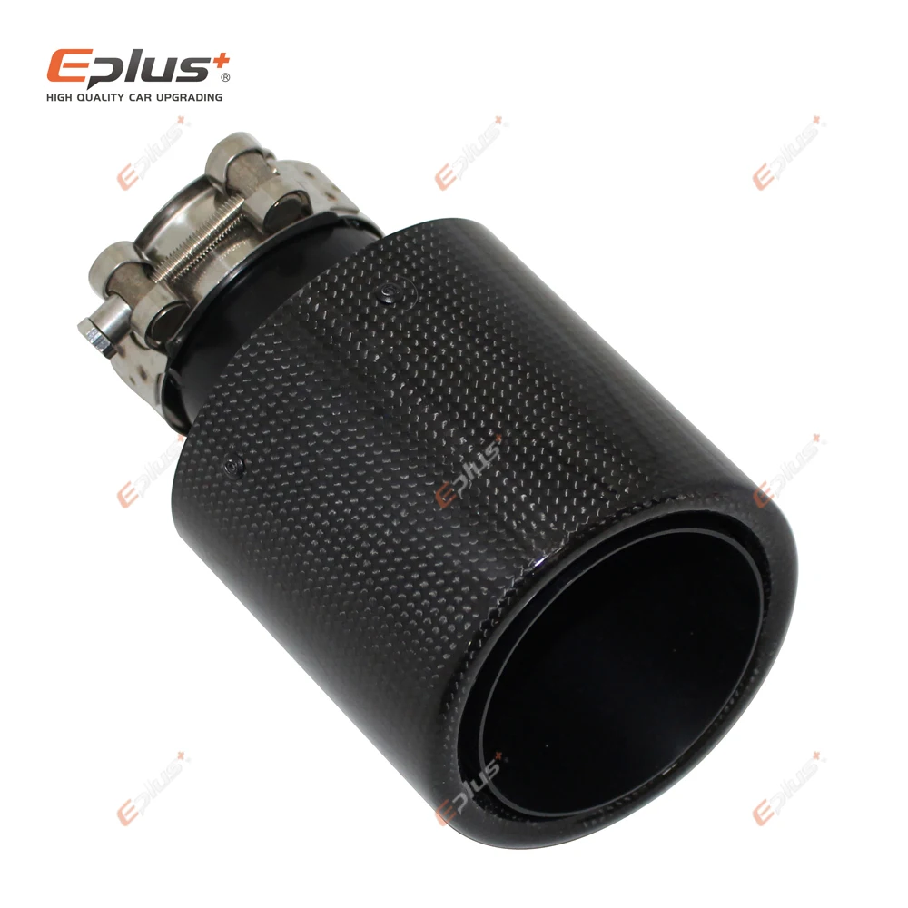 Автомобильный глянцевый глушитель из углеродного волокна наконечник выхлопной