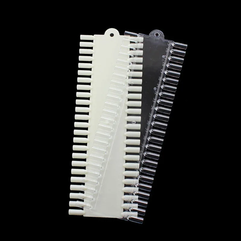 48 шт. прямоугольный прозрачный натуральный дизайн ногтей дисплей Сделай Сам