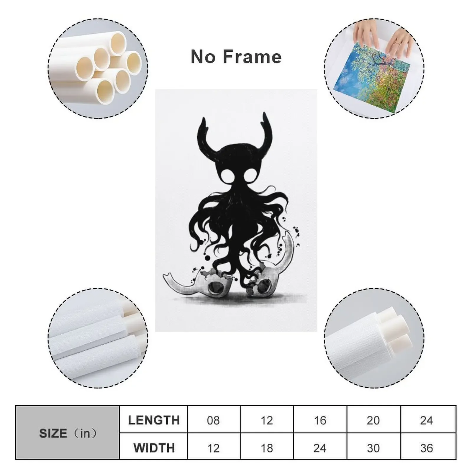 Полый рыцарь темный дух холст картина современное украшение для дома аниме декор