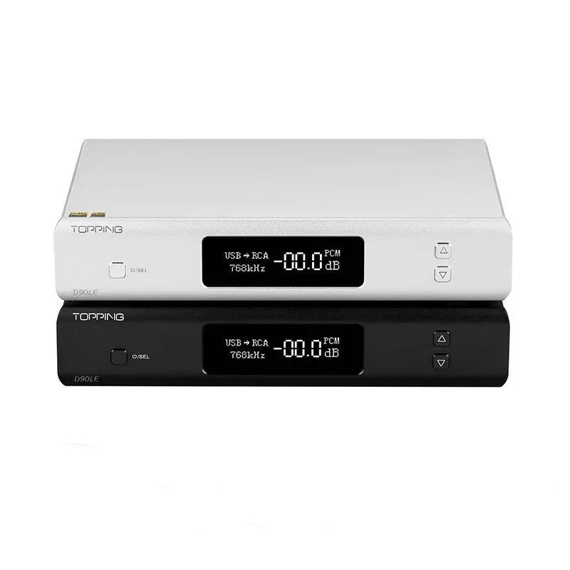 TOPPING D90LE ES9038Pro D90 LE HIFI Настольный декодер ЦАП IIS Bluetooth 2.0 DSD512 PCM768 кГц LDAC Полностью