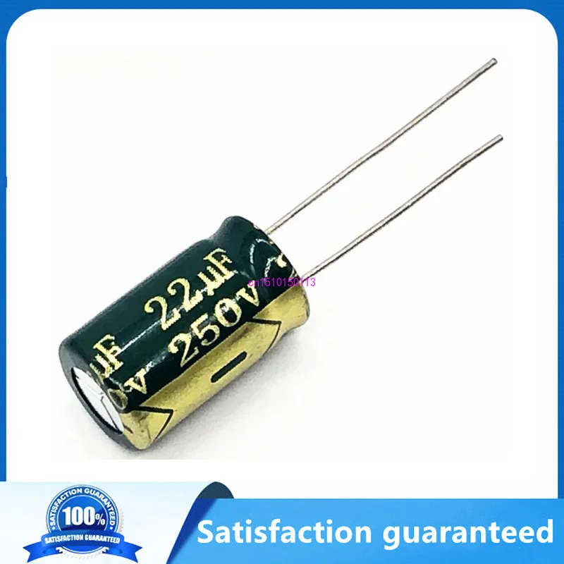 

6 шт./лот S113 высокочастотный низкоимпедансный 250 в 22 мкФ алюминиевый электролитический конденсатор, размер 10*17 22 мкФ 20%