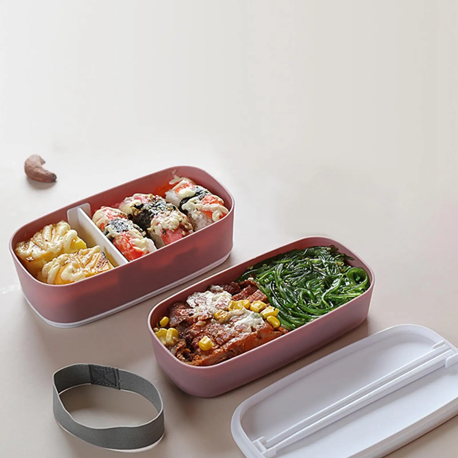 Ланч-бокс, многофункциональный портативный контейнер для суши, можно мыть в посудомоечной машине, для пикника, Походов, Кемпинга, школы