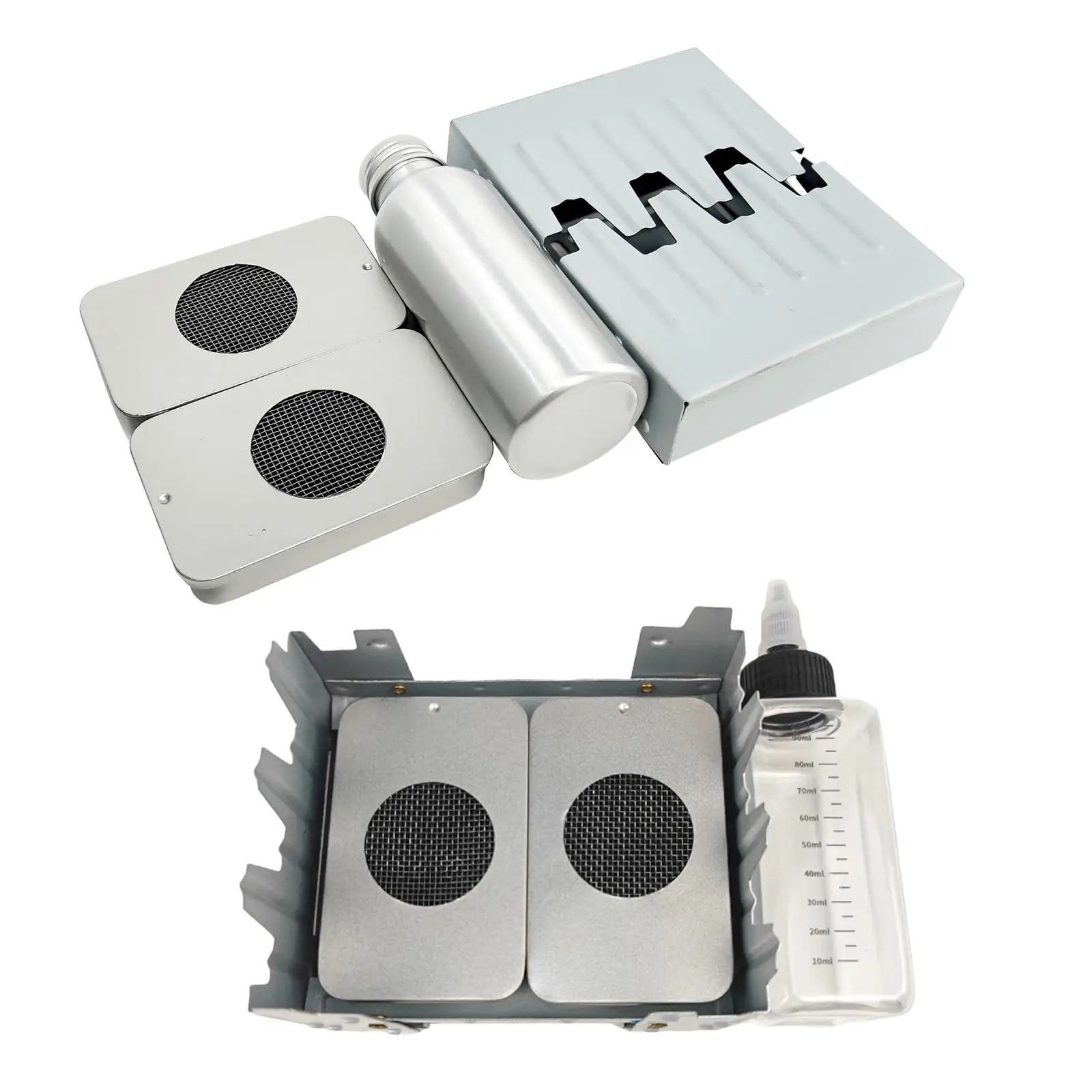 

Alcohol Camping Stoves set pockets 2 Different Kinds of Bottles for Barbecue