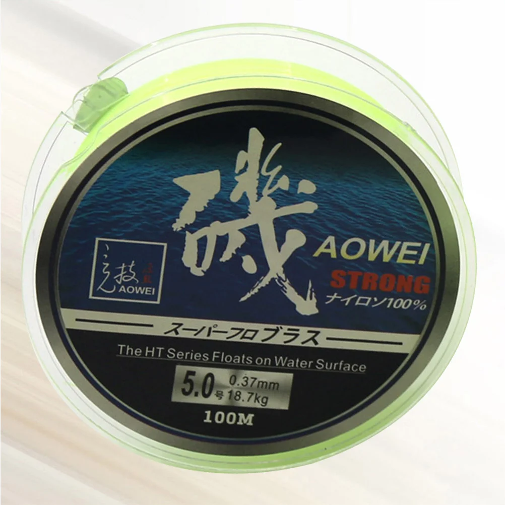

100m Braided Fishing Line Competition Super Strong Color Nylon Fishing Line (Green, 5.0)