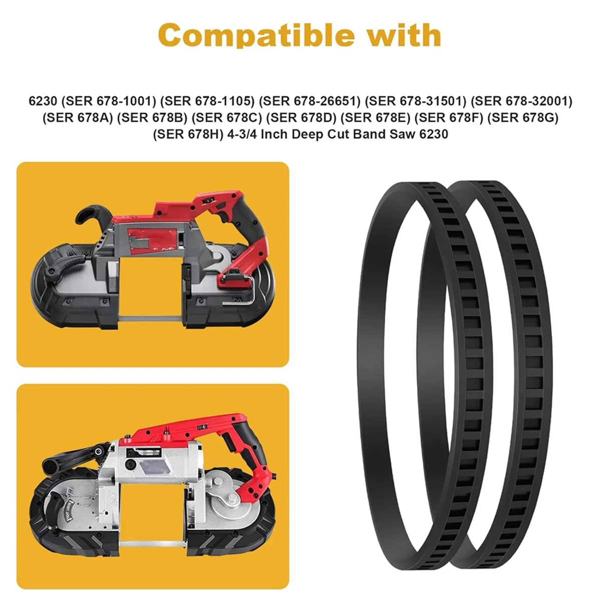 Ленточная пила для шин Dewalt 650721 A02807 DCS374 DWM120 2 упаковки 514002079-00