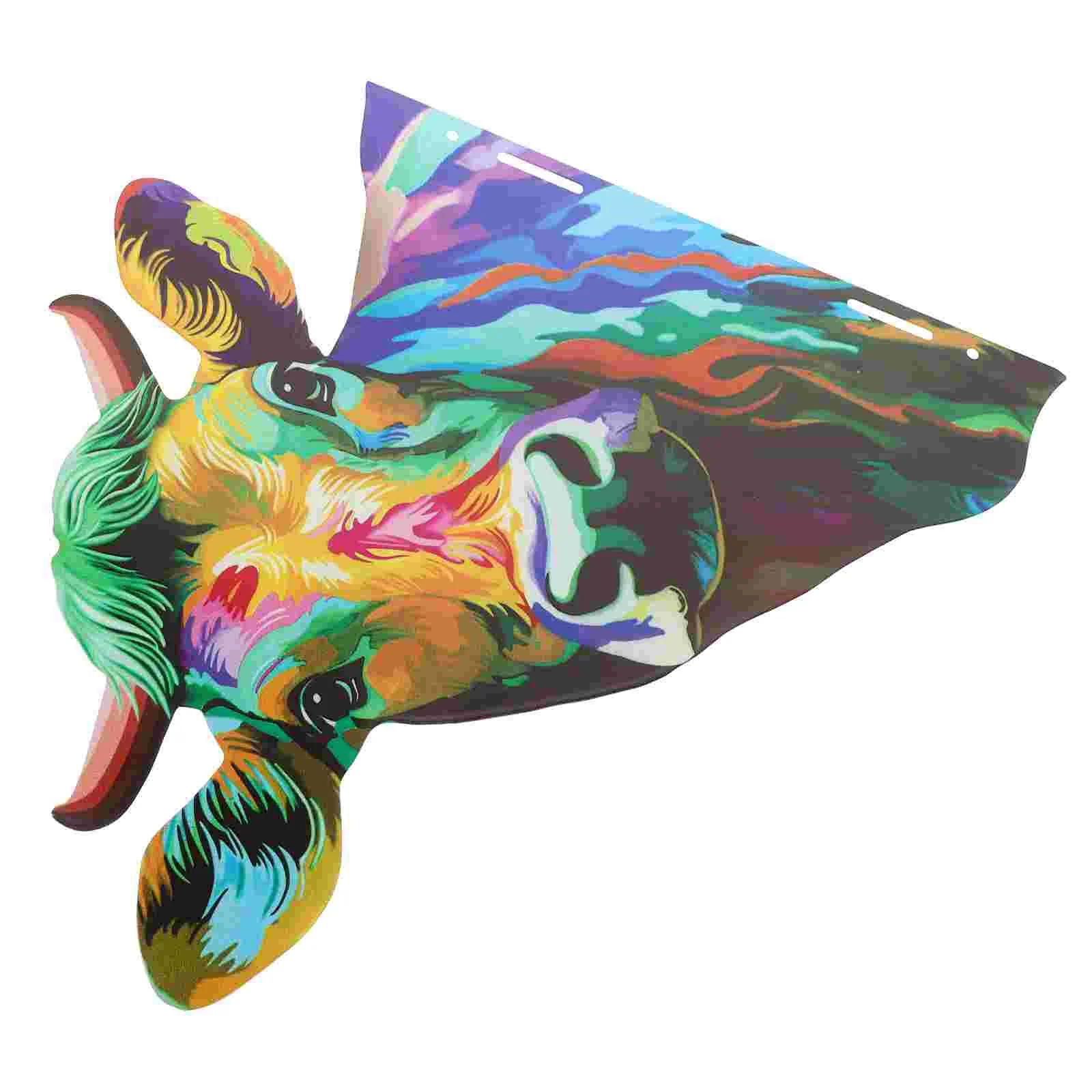 

Wall Hanging Housewarming Gift Decorate Iron Metal Cow Head Outdoor Artwork