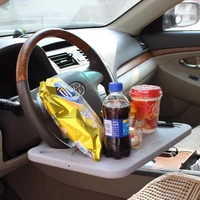 car steering wheel desk table laptop tablet ipad notebook eat work cart drink food coffee goods holder for constant travelers