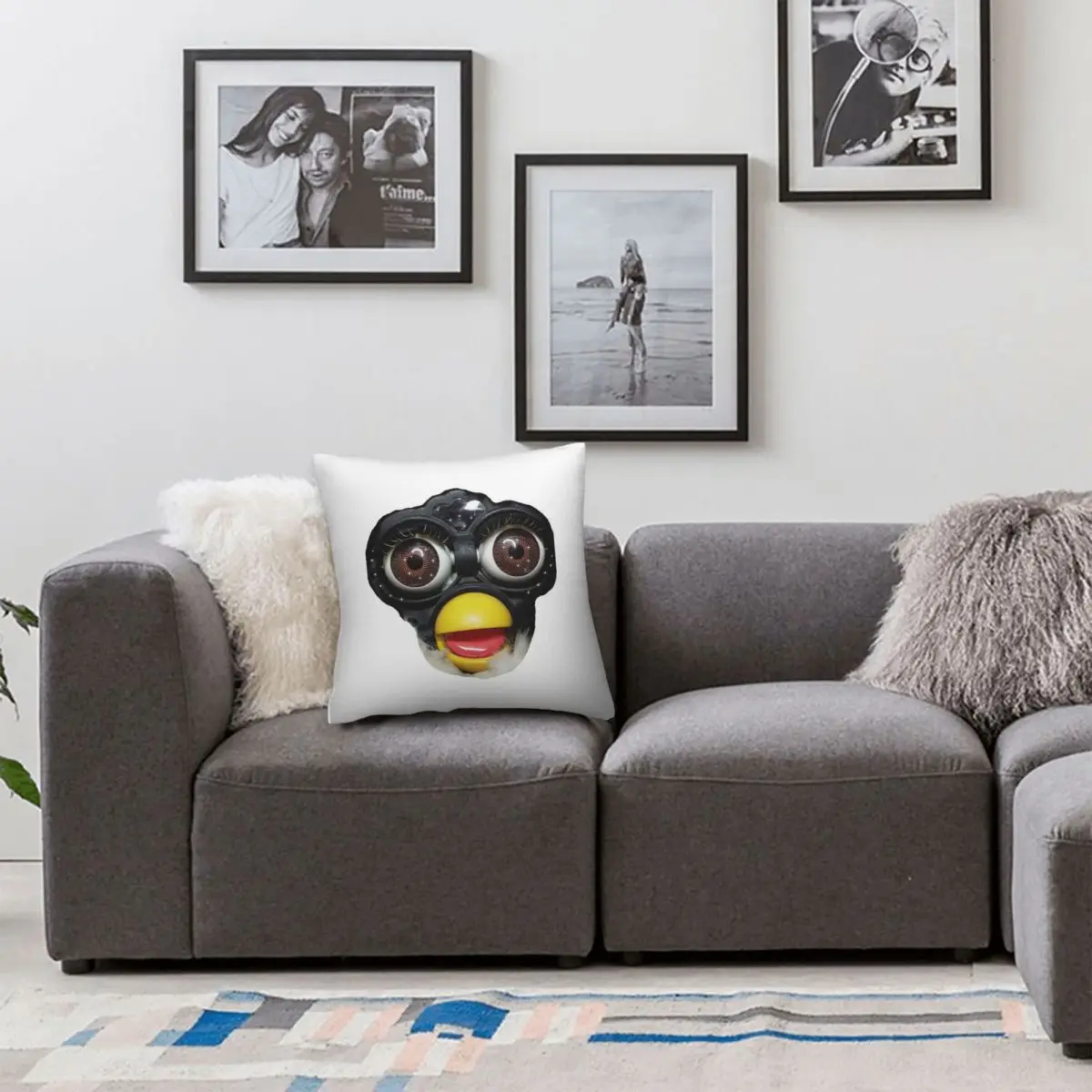 Фото Квадратная наволочка Furby Face, наволочка, наволочка для дома, спальни, автомобиля №4