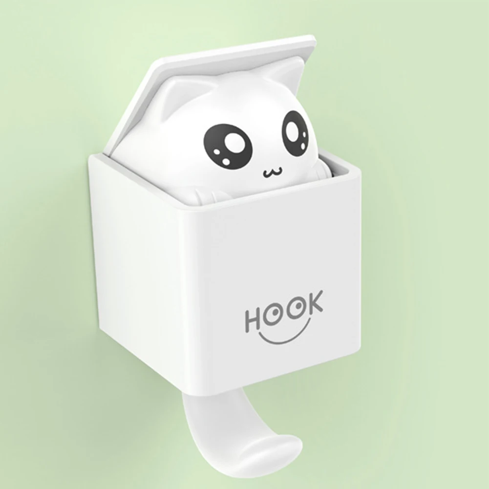 

Cartoon Cute Animals Hanger Punch-free Wall Hanger Hook Rustproof Multi-Function for Kitchen Bathroom Wardrobe