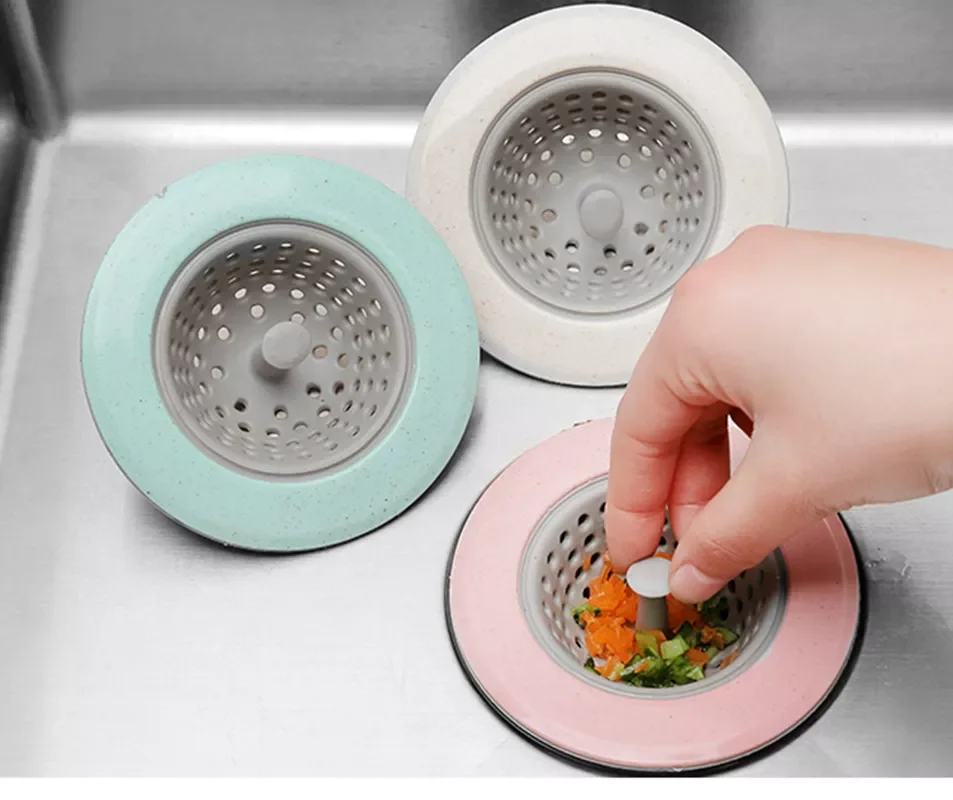 

Silicone Kitchen Sink Filter Drain Hole Sink Filter Mesh Shower Bathroom Drain Hair Capture Kitchen Bathroom Filter Accessorie
